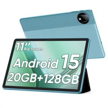 Imagem de Tablet, tablet Android 15 com tela LCD de 11 polegadas, 20 GB de RAM + 128 GB de armazenamento, expansão de 1 TB, processadores Octa-Core T7200, 8000 mAh, Widevine L1, GPS, câmera dupla, WiFi 5, BT5.0