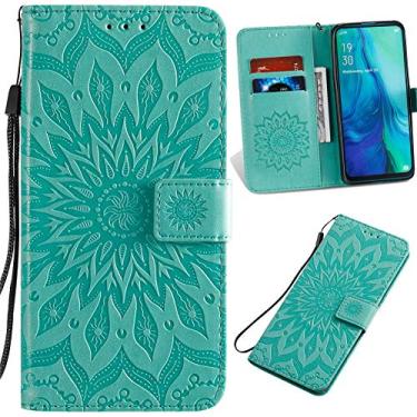 Imagem de Capa tipo carteira XYX para J2 Core, J2 Pure Case, capa carteira de couro sintético com flip em relevo para Samsung Galaxy J2 Core/J2 Dash/J2 Pure/J2 2019 (verde)