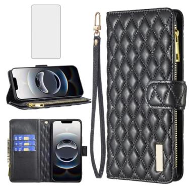 Imagem de Asuwish Capa de telefone para iPhone 16e/SE 2025/SE 4 capa carteira com protetor de tela e suporte de cartão flip de couro acessórios para celular i Phone16e i16e 16 e SE4 4ª geração 16eCase mulheres