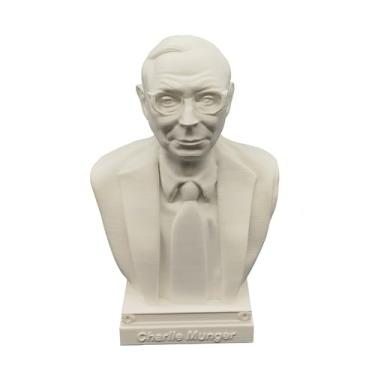 Imagem de otdlle Estátua de Warren Buffett busto estatueta cabeça escultura Charlie Munger Benjamin Graham Legendary Investors Bussiness Gift Table Decor Berkshire Hathaway (Charlie Munger, 10 cm A x 6 x 5 D)