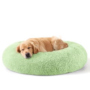 Imagem de Camas para cães e gatos de tamanho grande, camas para animais de estimação de 81 cm para animais de estimação grandes, cama lavável indestrutível extra grande (verde)
