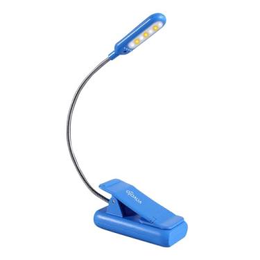 Imagem de VAVOFO Luz de livro recarregável para leitura na cama de crianças, 7 luzes de leitura LED com luz do dia branca fria quente de 9 níveis, lâmpada de cuidados com os olhos com indicador de energia para