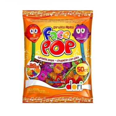 Imagem de Pirulito Facepop Apito 450g Dori