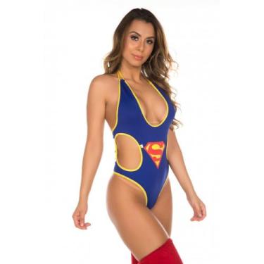 Imagem de Kit mini fantasia body super girl pimenta sexy