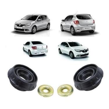 Imagem de 2 Kit Coxim Batente Rolamento Dianteiro Sandero 2007 2008 09 - Qualyki