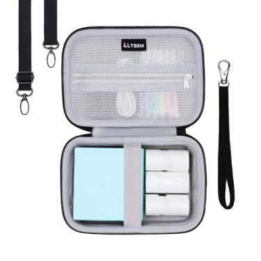 Imagem de L LTGEM Estojo Rígido Eva Compatível Com Câmera Instantânea Fujifilm Instax Mini Evo/Lnstax Liplay, Alças Ajustáveis Removíveis Para Câmera, Bolso De Malha Zíper Integrado (Somente Estojo)