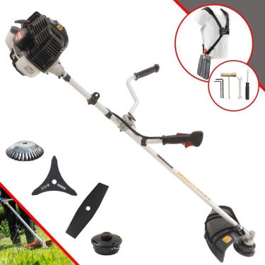 Imagem de Roçadeira Cortador de Grama À Gasolina KW52-LE 2T 52cc 2,5HP de Alta Performance Com Ca...