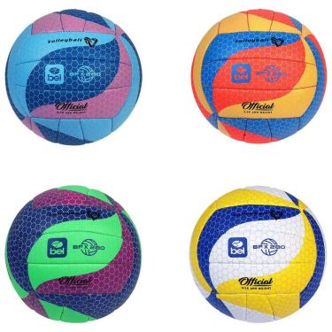 Imagem de Bola Vôlei BFX280 Official Volleyball Colorida Leve 18 Painéis Costurados Belfix
