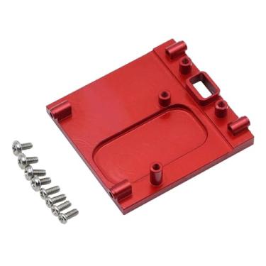Imagem de Fenteer Base de montagem de motor de carro RC, peça de atualização, acessórios práticos, substitui com parafusos, base de suporte de motor para veículos RC, Vermelho