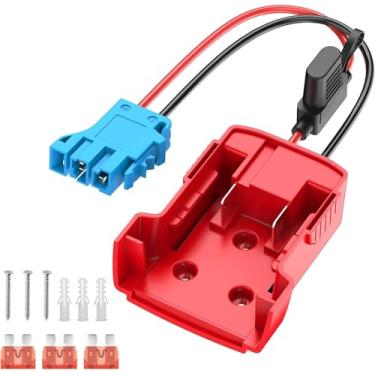 Imagem de Adaptador de bateria de roda elétrica para adaptador de bateria Milwaukee 18V/20V, fio 14AWG, DIY para robótica, conjunto de adaptadores de caminhão RC e brinquedos RC de luzes de trabalho (mil para