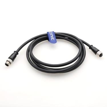 Imagem de Eonvic Cabo M12 de 17 pinos A, código macho para fêmea, à prova d'água, sensor de aviação, plugue blindado, moldagem por injeção, cabo de PVC elétrico industrial de 2 m