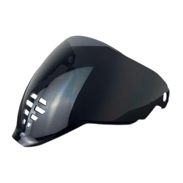 Imagem de ANSUNDA Substituição de viseira de capacete IC-06, protetor solar de capacete de motocicleta matizado para capacete ICON Airflite (preto escuro)
