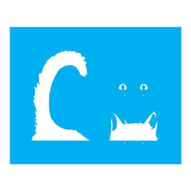 Imagem de Stencil Tamako Gato - 20X25Cm - Ref B950