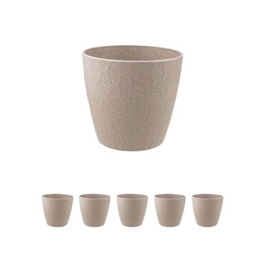 Imagem de 6 Un Vaso Plantas Colmeia Decorativo Flor G Cinza