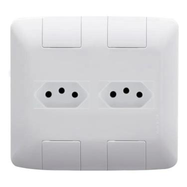 Imagem de 2X Conj 2 Tomadas 20A 4X4 Linha Aria Tramontina