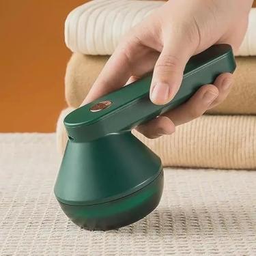 Imagem de Papa Bolinhas Eletrico Tira Pelos de Roupas Removedor Aparador Sem Fio Recarregável