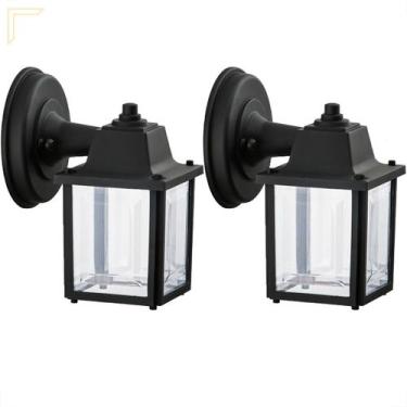 Imagem de 2 Luminaria Arandela Vintage Externa Colonial Preta alz17 - Acende a L