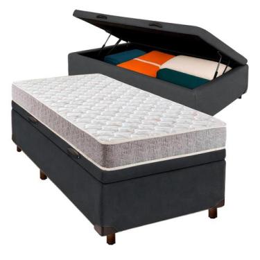 Imagem de Cama Box Bau + Colchão Solteiro D33 Inducol