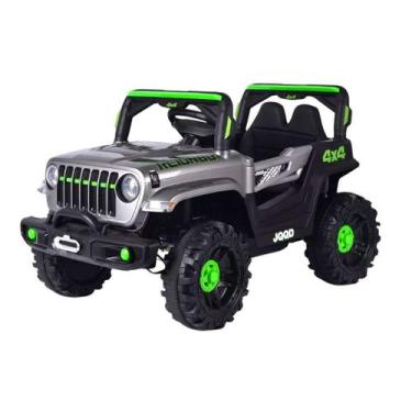 Imagem de Carro Elétrico Infantil Jipe Off Road 12V Cinza com Controle Remoto - 