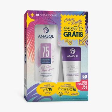 Imagem de Kit anasol fps 75 200g corporal + fps 75 60g facial