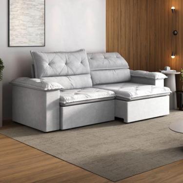Imagem de Sofá Retrátil e Reclinável 270cm Cupuaçu CabeCasa MadeiraOriginals - C