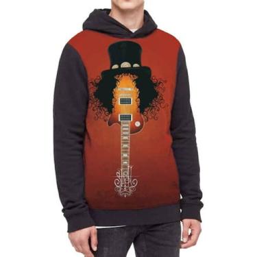 Imagem de Moletom Com Capuz Banda Slash Ref:220 - smoke, Preto, M