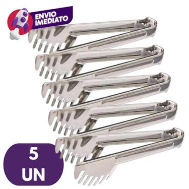 Imagem de Kit Pegador Massa Serrilhado Universal 20Cm Em Aço Inoxidável Para Mas