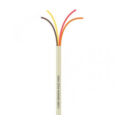 Imagem de Cabo Manga 4X22 AWG - sem Blindagem Bege - 40 Metros