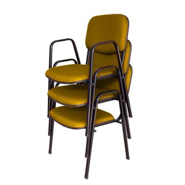 Imagem de 03 Cadeiras para Auditórios Linha Hotel Auditório Amarelo