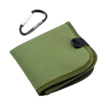 Imagem de KiBcsLic Assento dobrável para caminhada, almofada para sentar, leve e compacto, à prova d'água para parques, eventos esportivos, festivais e atividades ao, Verde