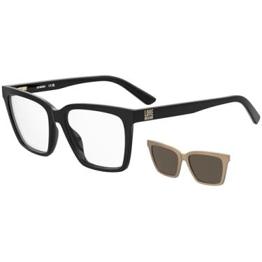 Imagem de Armação de Óculos Clip On Love Moschino Mol661/C R60 - Preto 54