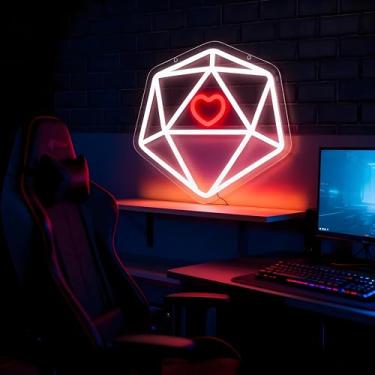 Imagem de Neonawall Heart Neon Sign for Wall Decor Light Up Letters Business Led Sign Cute Birthday Party Gifts Led Decorative Night Signs Room Decor Supplies Girls’ Birthday Party Signs for Bar Home Bedroom