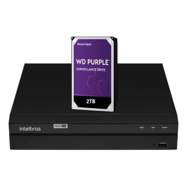 Imagem de Dvr Intelbras 4ch Mhdx 1304 Inteligente Multi Hd C/ Hd 2tb Purple