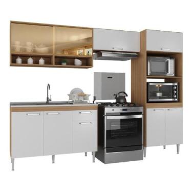Imagem de Armário Compacto c/ Gabinete Pia Paris Rustic-branco - MULTIMOVEIS