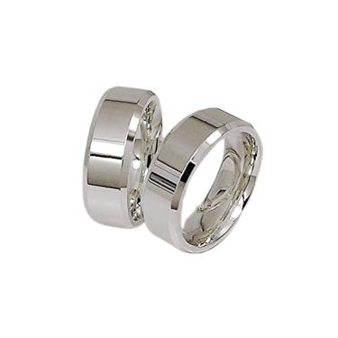 Imagem de Aliança De Prata 950 De Compromisso Anatomica Italiana