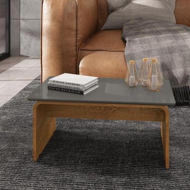 Imagem de Mesa De Centro Sala De Estar Lilibeth Titanium/naturale