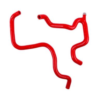 Imagem de XAJINGSU Kit de tubo de refrigeração de mangueira de radiador de silicone para carro 3 peças para Peugeot 106 GTI/Citroen SAXO 1.6L VTS 16V TU5J4 com parafuso de sangria 11 cores (vermelho brilhante)