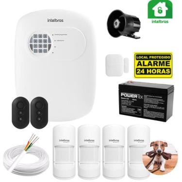 Imagem de Kit Alarme Intelbras Anm 24 App 4 Sensor Presença Pet C/ Fio