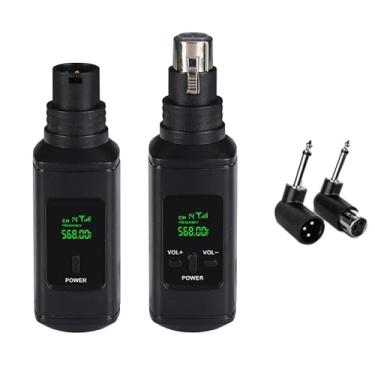 Imagem de MICVISTA Sistema de microfone sem fio XLR de 2,4 GHz, receptor transmissor sem fio para microfones dinâmicos/condensadores, adaptador para gravação de estúdio, transmissão ao vivo, podcasts, vídeos do