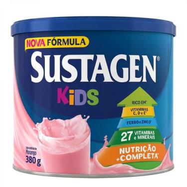 Imagem de Leite em Po Sustagen kids Sabor Morango 380g, 350g, Morango