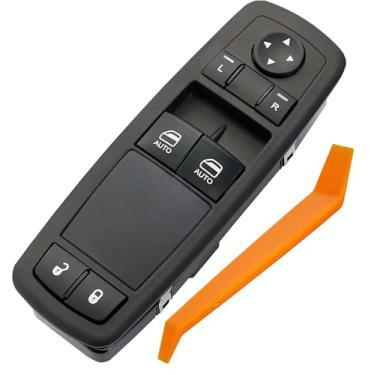 Imagem de Window Switch Fits for 2013-2021 Ram 1500 for 2013-2018 2500 3500 4500 5500. Left Front Driver Side Control Door vidrios Master Power Replaces 68148893AA 68148893AB (Green Light)