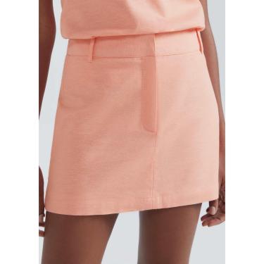 Imagem de Saia Cintura Alta Com Linho Hering-Feminino