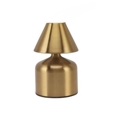 Imagem de Mini Luminária de Mesa USB, Portátil, Iluminação Decorativa,Luminárias de Mesa, Abajures de Mesa, Cabeceira e Cama, Luminárias de Chão para Exteriores - Cores Sortidas (BRONZE,METAL,PRATA,OURO)