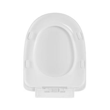 Imagem de Assento sanitário bidê alongado, assento sanitário com bidê, tampa e assento de fechamento silencioso, assento de vaso sanitário para vasos sanitários alongados, fácil de instalar e limpar, nunca