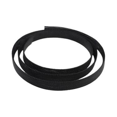 Imagem de Mangueira De Cabo Trançada Expandível Preta 3m Malha Flexível PET Para