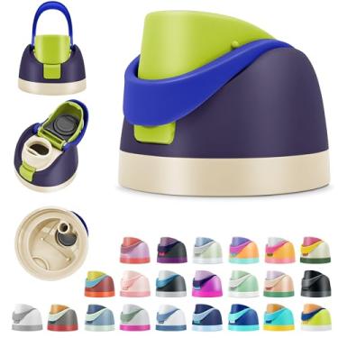 Imagem de BydGxy Tampas de substituição para garrafas de água Owala FreeSip 473 ml 680 g 947 g 1134 g – acessório de tampa flip top à prova de vazamento, serve para tampa Owala, Slider SmoothSip, sem BPA