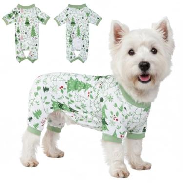 Imagem de 2025 Novo pijama de algodão para cães pequenos e médios - macacão macio para animais de estimação, casaco confortável para filhotes de cachorro com várias estampas, roupa fofa para animais de