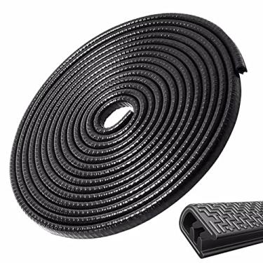 Imagem de Protetor de borda de porta de carro 32 pés/10 m em forma de U, protetor de vedação de borracha, acabamento de borda de porta de carro, forro de vedação, sem cola, moldagem de acabamento de porta de