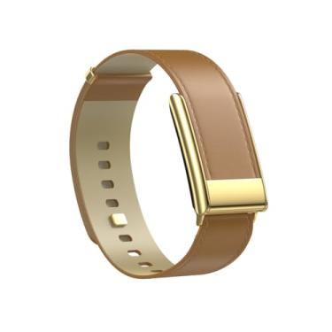 Imagem de Vanet Pulseira de couro legítimo de grão superior compatível com Whoop 5.0 One, MG Life and Peak, pulseira vintage de couro genuíno de grão superior compatível com Whoop 5.0 [Não é compatível com a