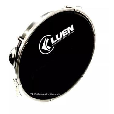 Imagem de Pandeiro Luen -- Pele Preta -- 10 Polegadas -- Profissional  -- 40042